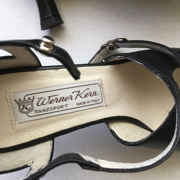 Dance shoes Classic style 3 inch heels Werner Kern leather upper Italian Made - Picture 4 of 6